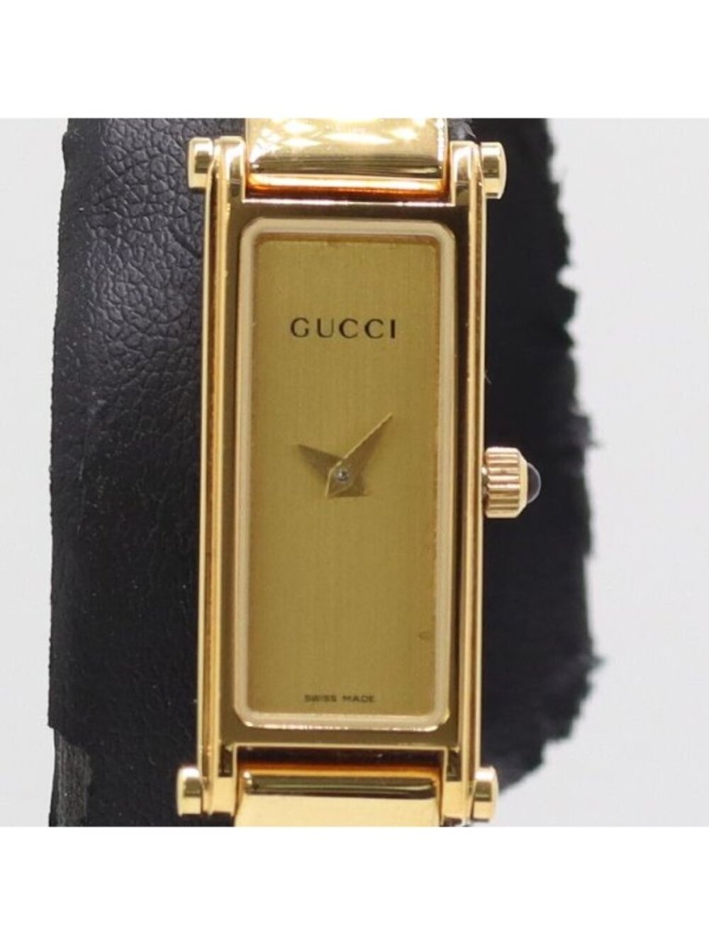 Gucci Quartz Bangle Watch Gold Dial - Picture 1 of 4